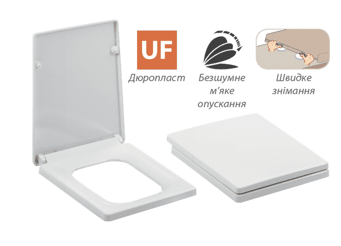 Комплект: Унитаз CeraStyle Mona + Инсталляция CeraStyle 4в1Nil + Клавиша + Крышка Slim Soft-Close (4v1Nil-4)