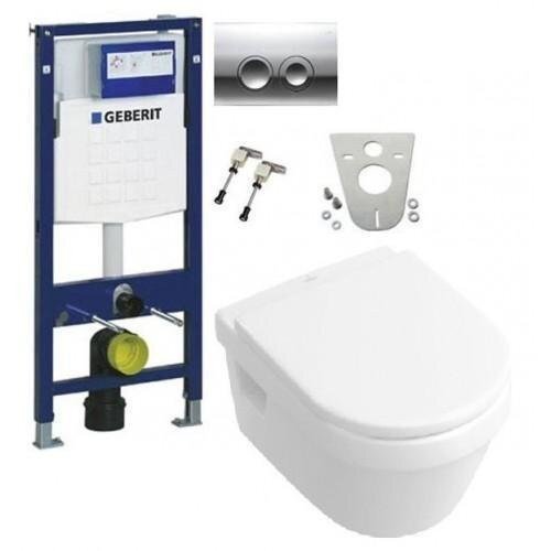 Комплект: Унитаз Villeroy&Boch Omnia Architectura + Инсталляция Geberit Duofix + Крышка Soft-Close (5684H101+458.161.21.1+9955S101)