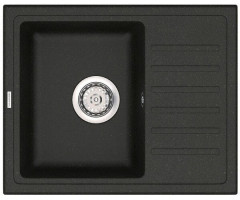 Кухонная мойка гранитная Vankor Lira, 55x45, черный (LIRA LMP 02.55 BLACK)