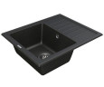 Кухонна мийка гранітна Vankor Lira, 55x45, чорний (LIRA LMP 02.55 BLACK)