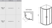 Душевая кабина Ravak Blix BLCP4, 90x90 (3B270140ZG)