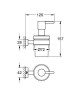 Дозатор для жидкого мыла Grohe Essentials Cube (40756001)