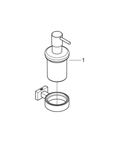 Дозатор для жидкого мыла Grohe Essentials Cube (40756001)