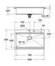 Кухонная мойка стальная Grohe K800, 85x56 (31584SD0)