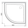 Душевой поддон AM.PM Like Round, 90x90 (W95T-301-090W)