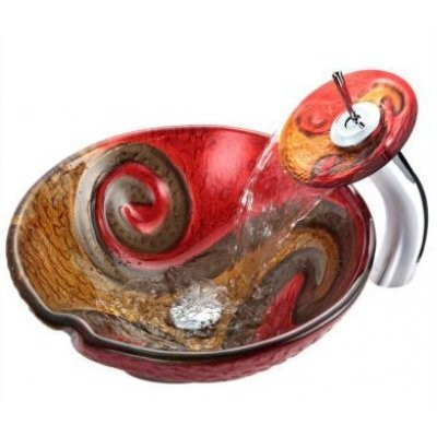Умивальник накладний Kraus Copper Snake, 43 (GV-620-17MM)