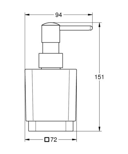 Дозатор для рідкого мила Grohe Selection Cube (40805000)