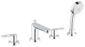 Смеситель для ванны Grohe BauLoop, двухвентильный, хром (2511900A)