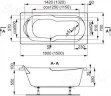 Ванна акриловая Vagnerplast Nymfa, 160x70 (VPBA167NYM2E-04)