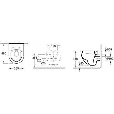 Унітаз підвісний Villeroy&Boch Subway (66041001)