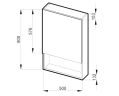Зеркальный шкаф Jika Lyra Plus, 50x80 (H4532310383041)