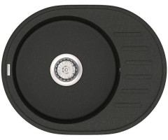 Кухонная мойка гранитная Vankor Lira, 57x45, черный (LIRA LMO 02.57 BLACK)