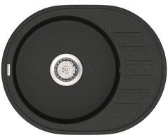 Кухонная мойка гранитная Vankor Lira, 57x45, черный (LIRA LMO 02.57 BLACK)