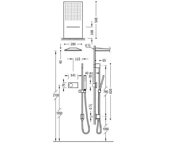 Душевая система Tres Shower Technology (9286307)