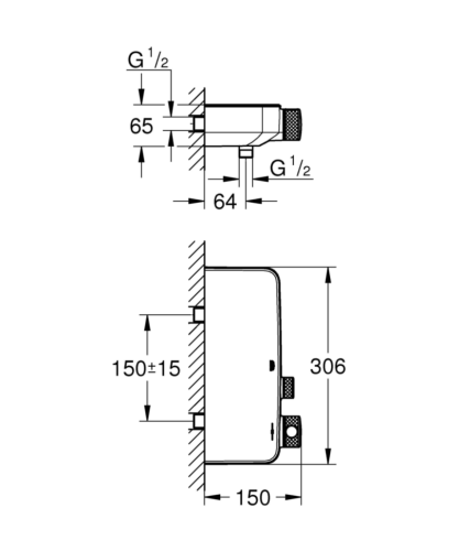 Термостат Grohe GRT SmartControl, хром (34719000)