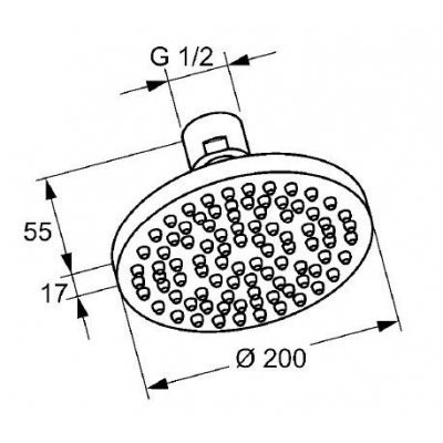 Верхній душ Kludi A-Qa Eco (6651005-00)
