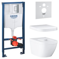 Комплект: Унітаз Grohe Euro + Інсталяція Grohe Rapid SL (UA39328CB1)