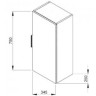 Пенал у ванну Jika Cube, 35 (H4537111763001)