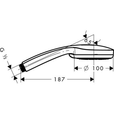 Ручний душ Hansgrohe Croma 100 Multi (28536000)