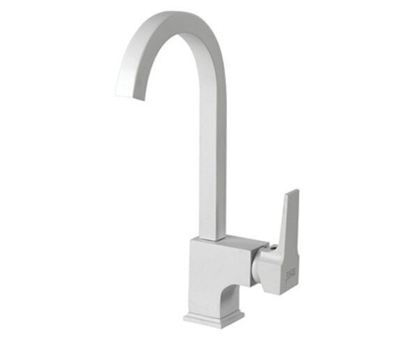 Смеситель для кухни Newarc Aqua, однорычажный, белый (941881W)