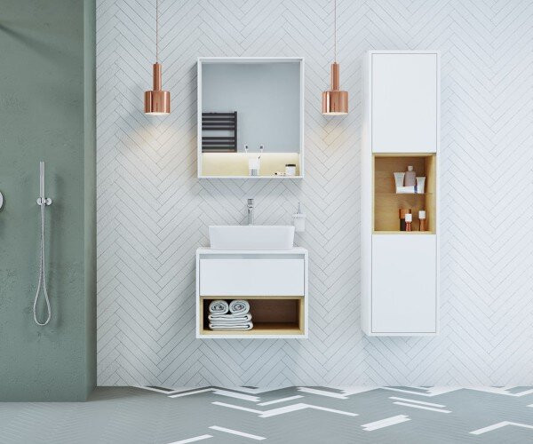 Пенал в ванную Excellent Tuto, 40 (MLEX.0102.400.WHBL)