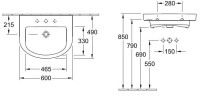 Умывальник подвесной Villeroy&Boch Subway 2.0, 60 (71146JR1)