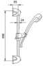 Душевой гарнитур KFA Armatura Saturn (841-310-00)