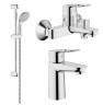 Комплект змішувачів 3 в 1 Grohe Bau Loop, хром (123214S)