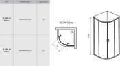 Душова кабіна Ravak Blix BLCP4, 90x90 (3B270U40ZG)