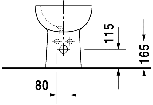 Біде підлогове Duravit D-Code (22411000002)