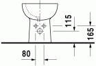 Біде підлогове Duravit D-Code (22411000002)