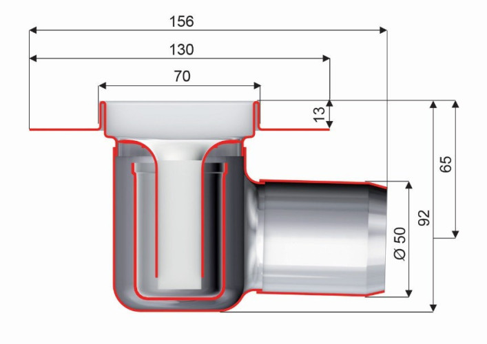 Душовий канал (трап) Aco ShowerDrain C-line, 88 (408717)