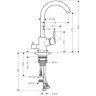 Смеситель для кухни Hansgrohe Talis S2 Variarc, однорычажный, хром (14875000)