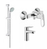 Комплект змішувачів 3 в 1 Grohe Bau Loop, хром (UA123220S0)