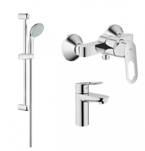 Комплект змішувачів 3 в 1 Grohe Bau Loop, хром (UA123220S0)