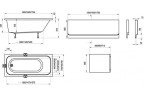 Ванна акриловая Ravak Chrome, 160x70 (C731000000)