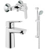 Комплект смесителей 3 в 1 Grohe BauEdge, хром (123208S)