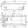 Ванна акриловая Vagnerplast Veronella, 170х75 (VPBA170VEA2X-01)