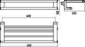 Полочка для полотенец Emco System 2 (3568 001 60)