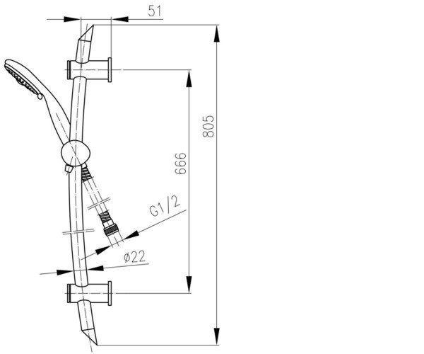 Душевой гарнитур KFA Armatura Talia (841-355-00)