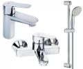 Комплект змішувачів 3 в 1 Grohe BauEdge, хром (UA123365S0)