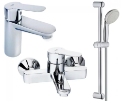 Комплект змішувачів 3 в 1 Grohe BauEdge, хром (UA123365S0)