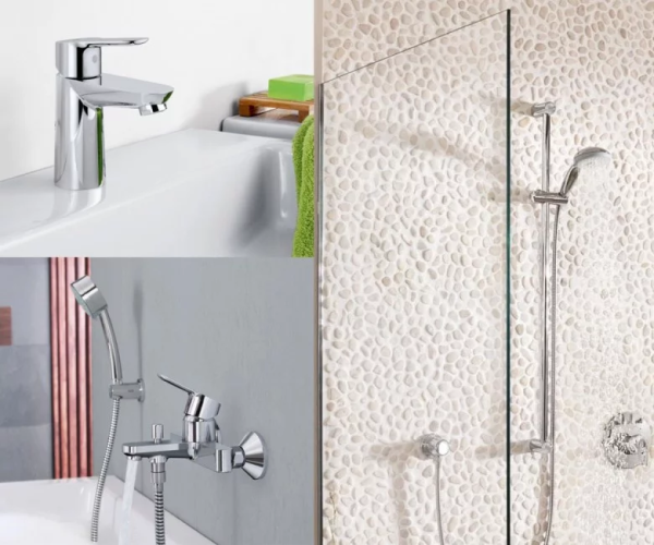 Комплект смесителей 3 в 1 Grohe BauEdge, хром (UA123365S0)