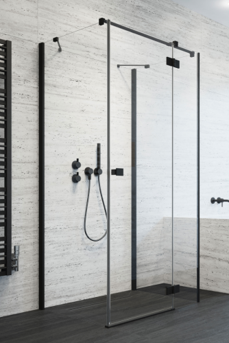 Душова кабіна Radaway Essenza New Black KDJ+S, ліва, 120x120 (385024-54-01L)