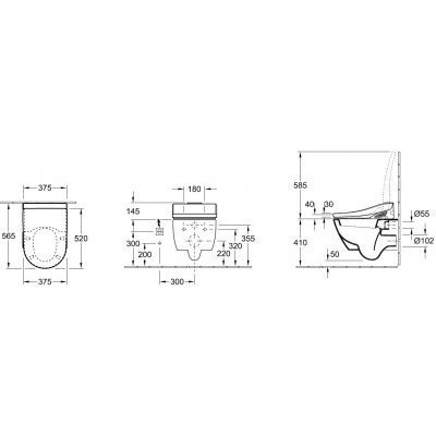 Унитаз подвесной Villeroy&Boch Subway 2.0 (560010R3)