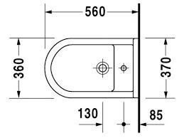 Биде напольное Duravit Starck-3 (2230100000)