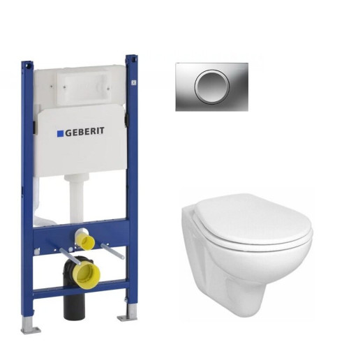 Комплект: Унитаз Kolo Idol + Инсталляция Geberit Duofix + Клавиша Delta 11 (M1310002U+458.126.00.1+115.120.46.1)