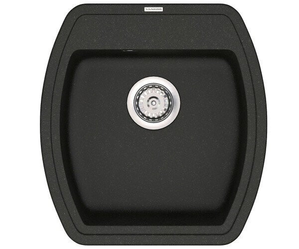 Кухонна мийка гранітна Vankor Norton, 51x48, чорний (NORTON NMP 01.48 BLACK)