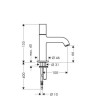 Cмеситель для умывальника Axor Uno, одновентильный, хром (38130000)