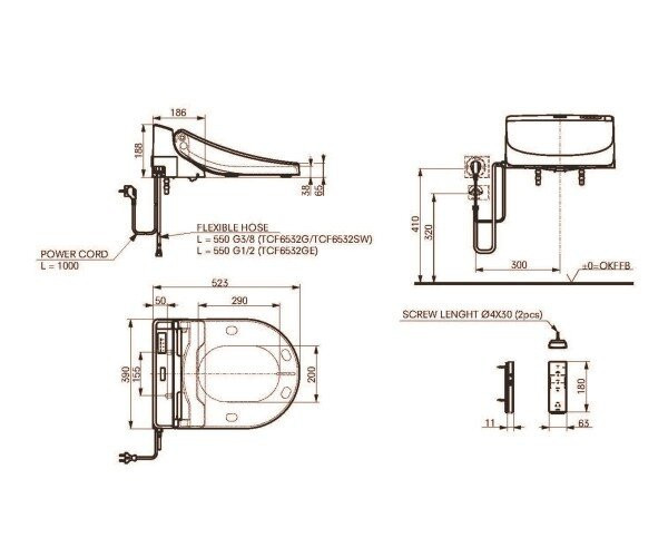Сиденье для унитаза Toto Natural Curve (TCF6532GNW1)